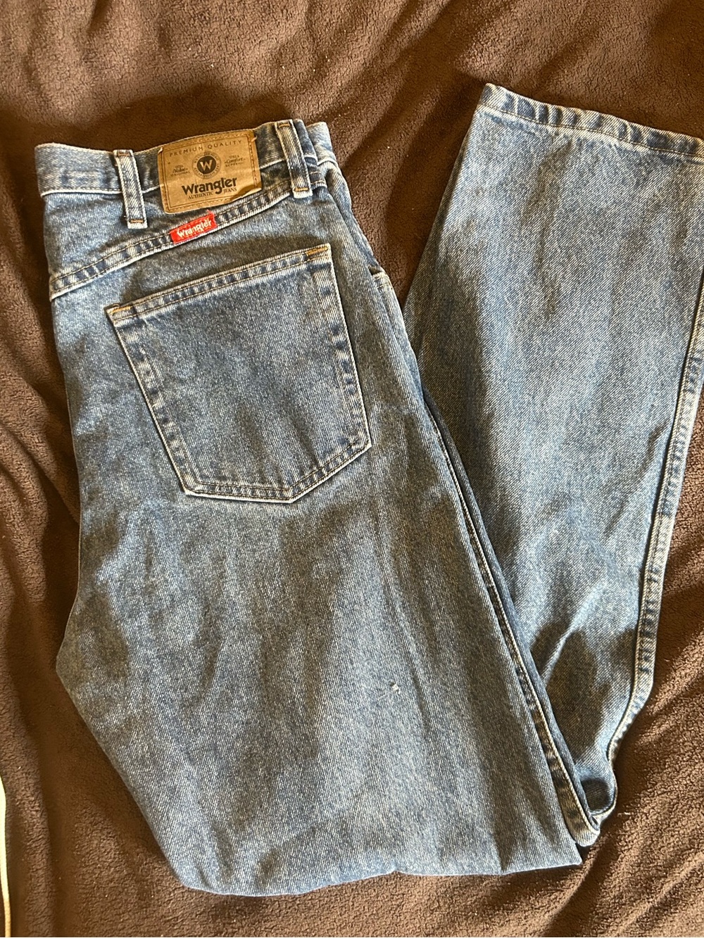 Wrangler Men's Light Blue Relaxed Fit Denim Jeans 36x32